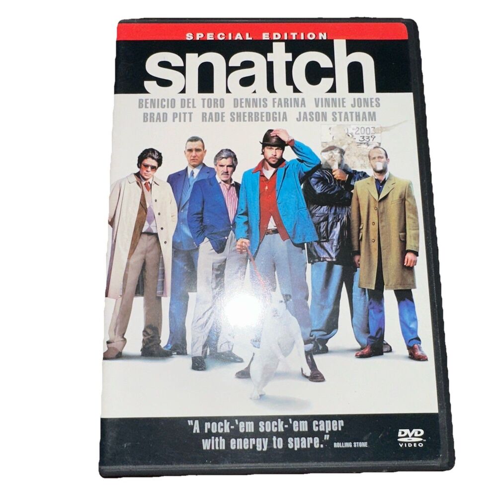 Snatch (DVD, 2001, 2-Disc Set, Special Edition) Brad Pitt Jason Statham